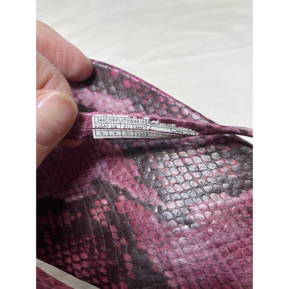 Vionic Snake Thong Sandals Size 6 Pink Arch Support Flip Flops - Picture 5 of 6